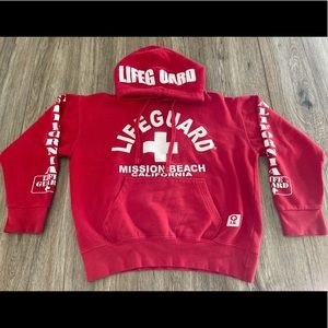 lifeguard hoodie for men (MISSION BEACH CALIFORNIA)